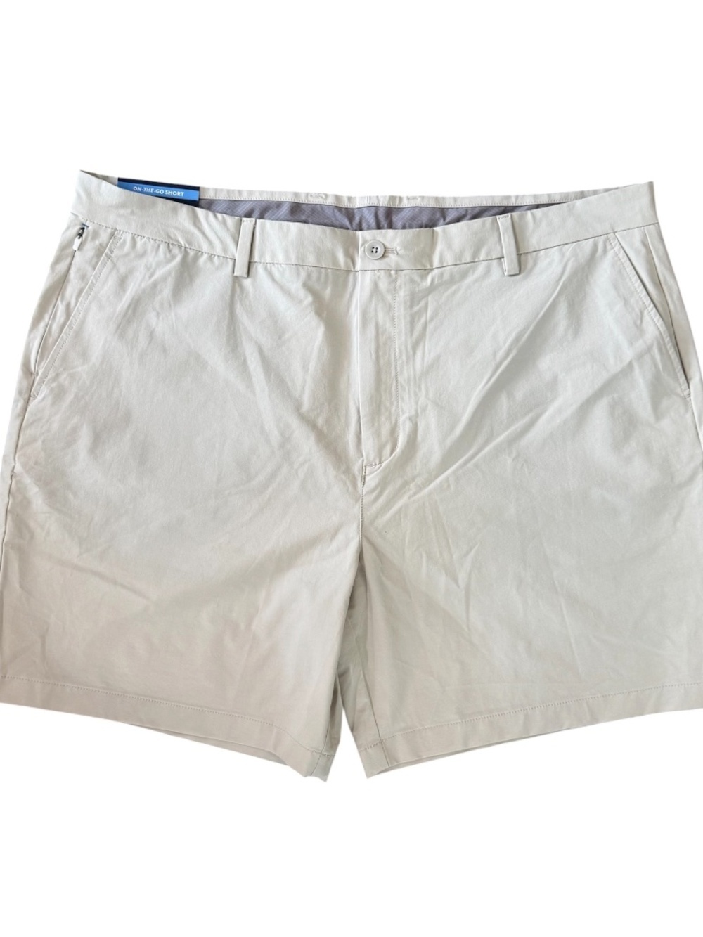 Vineyard Vines Men's 7" On The Go High Cream Performance Chino Shorts Sz 42 NWT